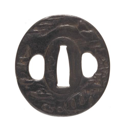 Click image for more information on object titled tsuba (sword guard)